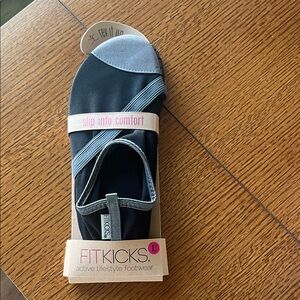 Fitkicks Black and Gray Active Footwear